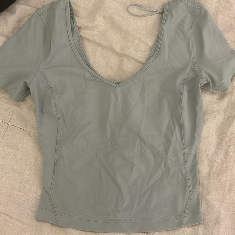 lululemon align tee green